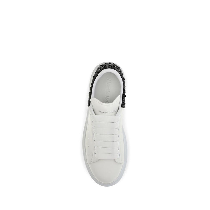 Women’s Alexander Mcqueen White Calf Leather Bos Taurus Chunky Sneakers