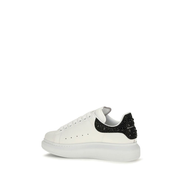 Women’s Alexander Mcqueen White Calf Leather Bos Taurus Chunky Sneakers