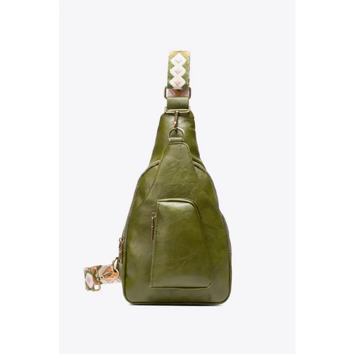 Women’s All the Feels Leather Sling Bag Trendy Pu Finish