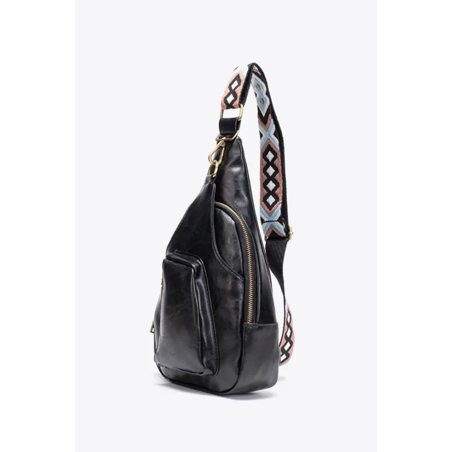 Women’s All the Feels Leather Sling Bag Trendy Pu Finish