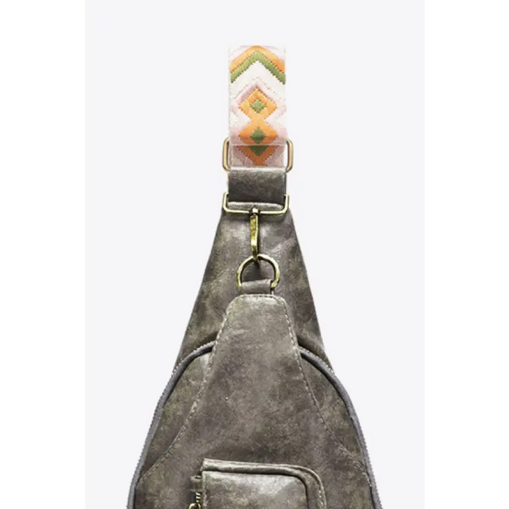 Women’s All the Feels Leather Sling Bag Trendy Pu Finish