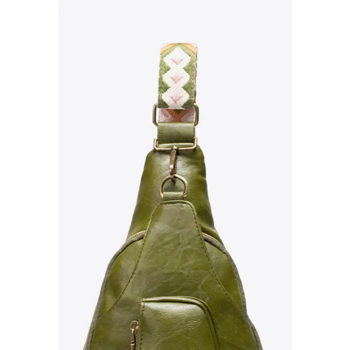 Women’s All the Feels Leather Sling Bag Trendy Pu Finish