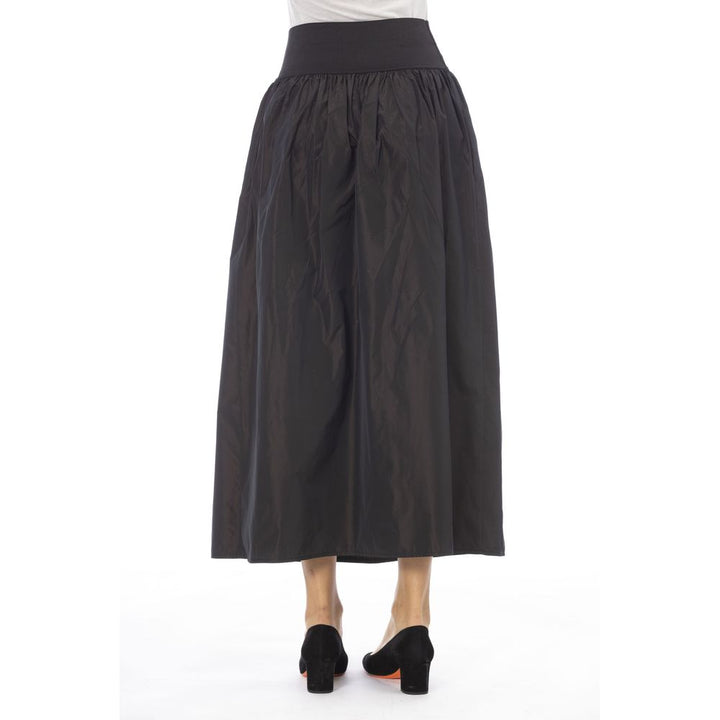 Women’s Alpha Studio Brown Polyester Women Skirt