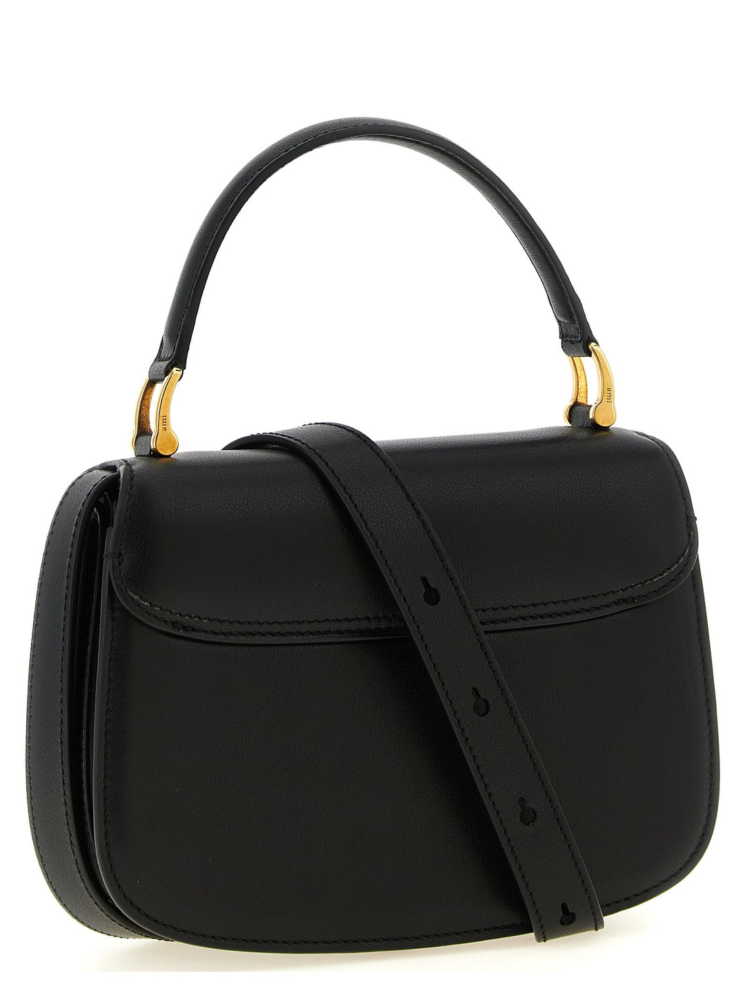Women’s Ami Paris Black Cowhide Handbag