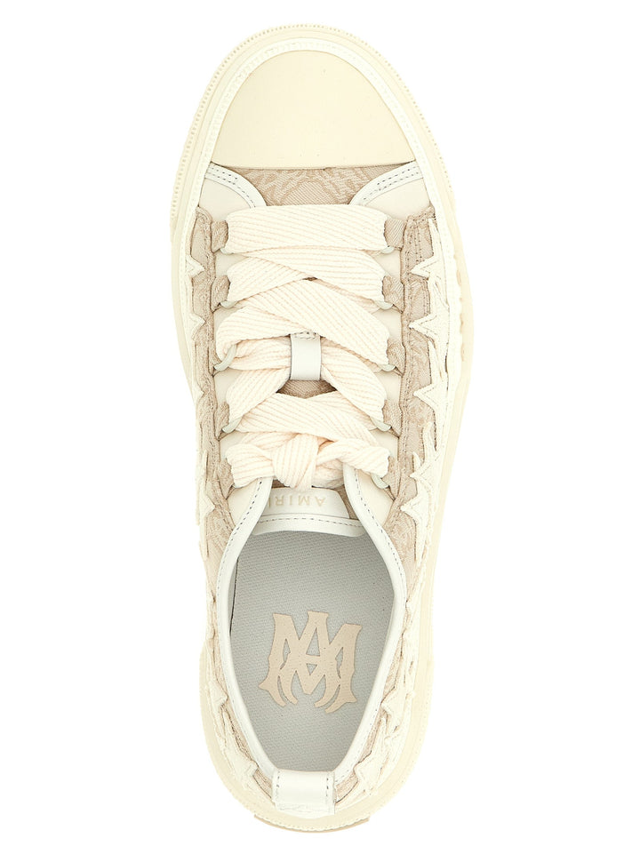 Women’s Amiri Beige Polyester Low Top Sneakers