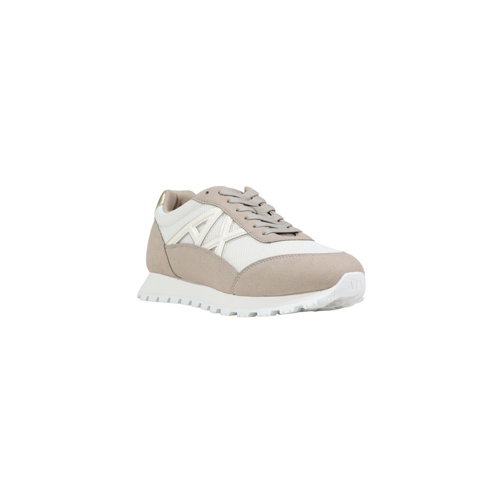Women’s Armani Exchange Beige Polyester Athletic Sneakers