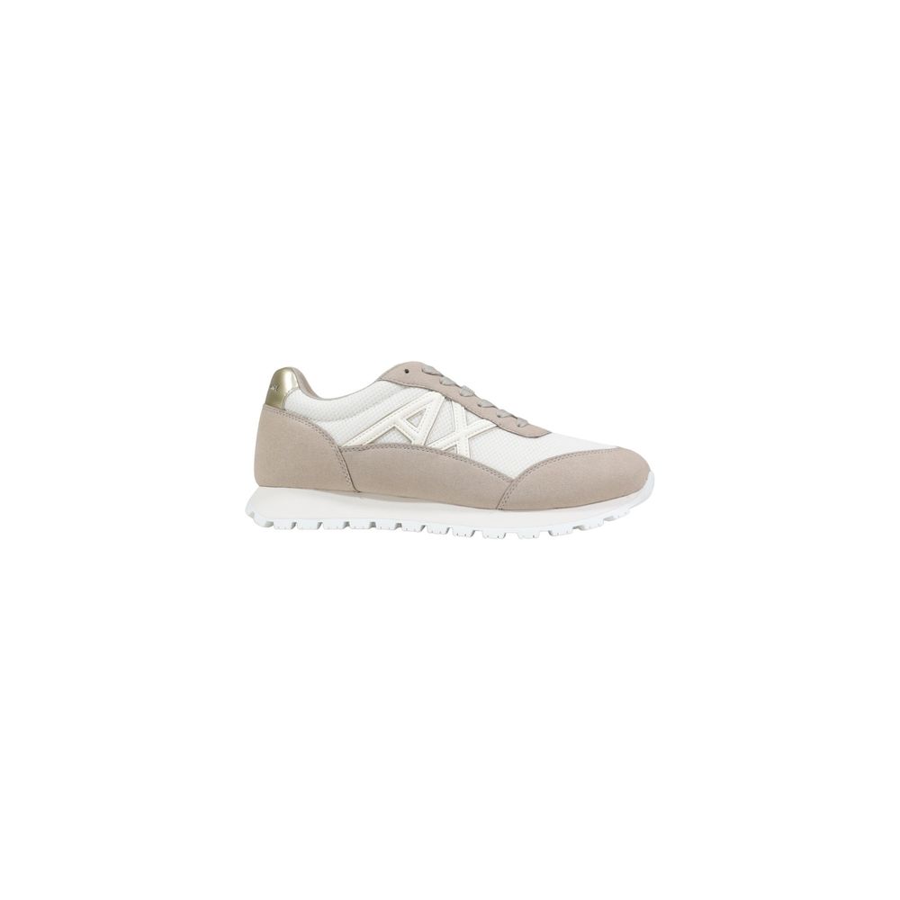 Women’s Armani Exchange Beige Polyester Athletic Sneakers