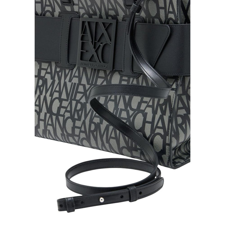 Women’s Armani Exchange Black Cotton Handbag