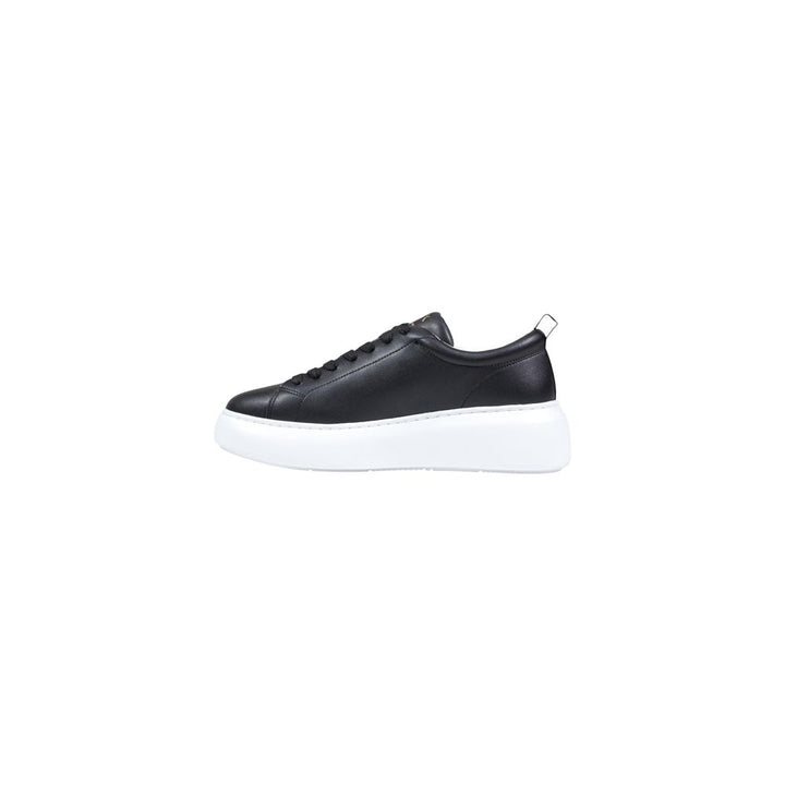 Women’s Armani Exchange Black Leather Low Top Sneakers