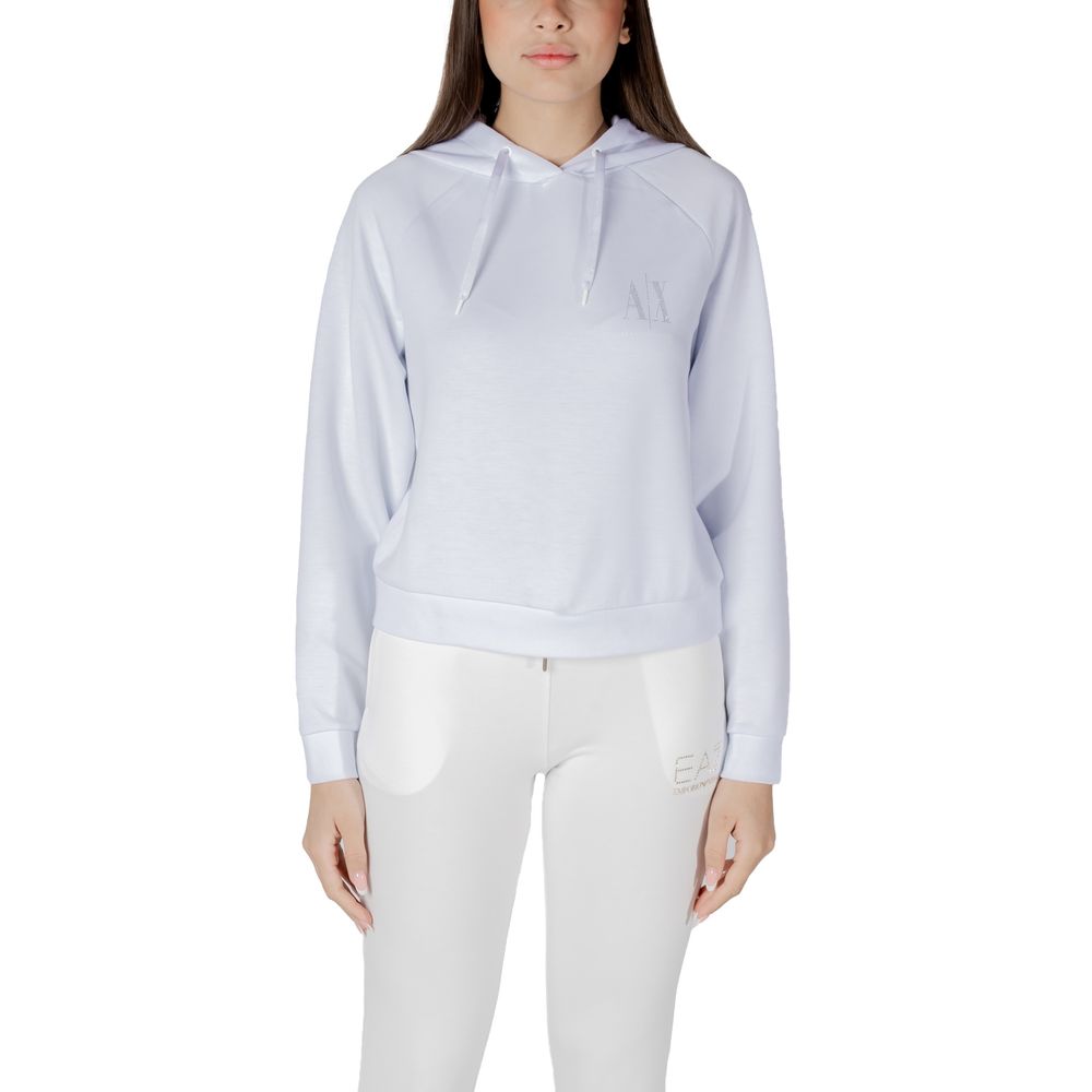 Women’s Armani Exchange White Viscose Hoodie