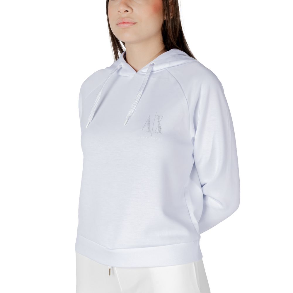 Women’s Armani Exchange White Viscose Hoodie