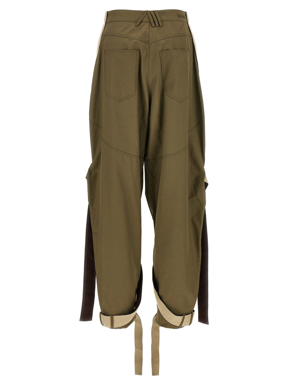 Women’s the Attico Bicolor Cotton Cargo Pants