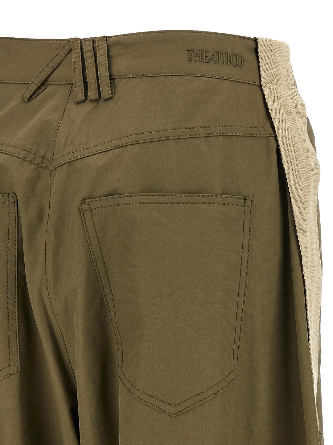 Women’s the Attico Bicolor Cotton Cargo Pants