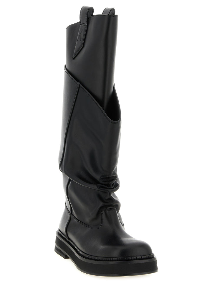Women’s the Attico Black Calfskin Over Knee