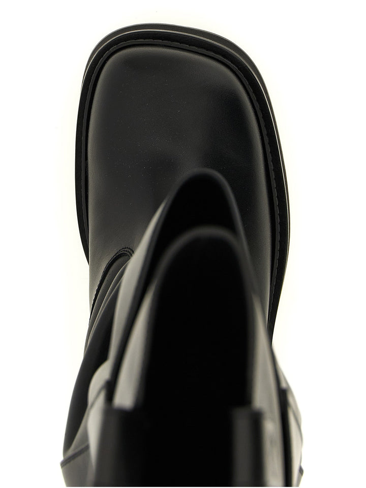 Women’s the Attico Black Calfskin Over Knee