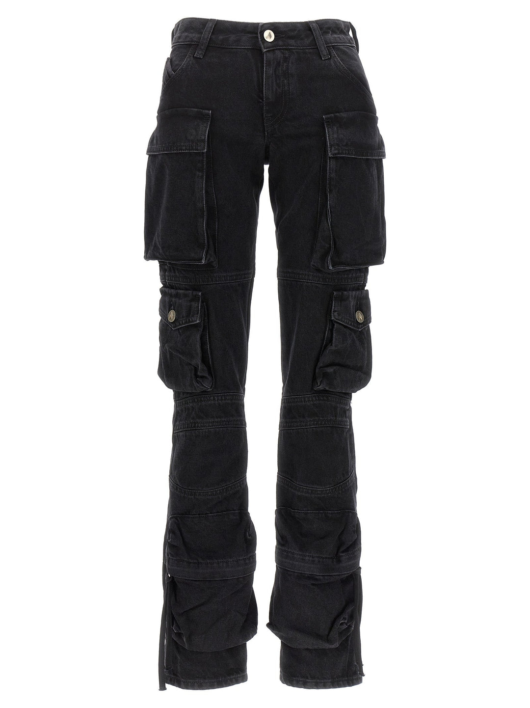 Women’s the Attico Black Cotton Cargo Pants