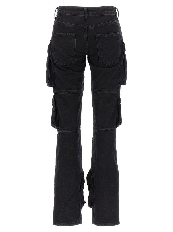 Women’s the Attico Black Cotton Cargo Pants
