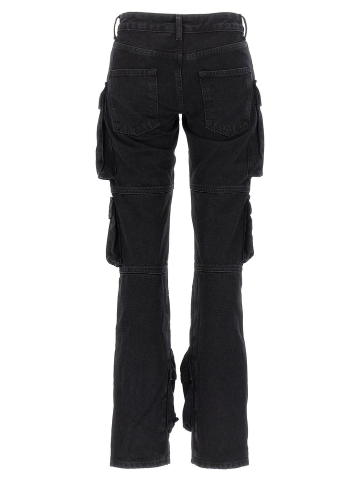 Women’s the Attico Black Cotton Cargo Pants