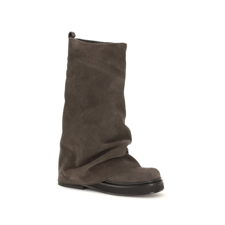 Women’s the Attico Brown Calf Leather Bos Taurus Boots