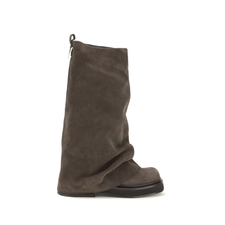 Women’s the Attico Brown Calf Leather Bos Taurus Boots