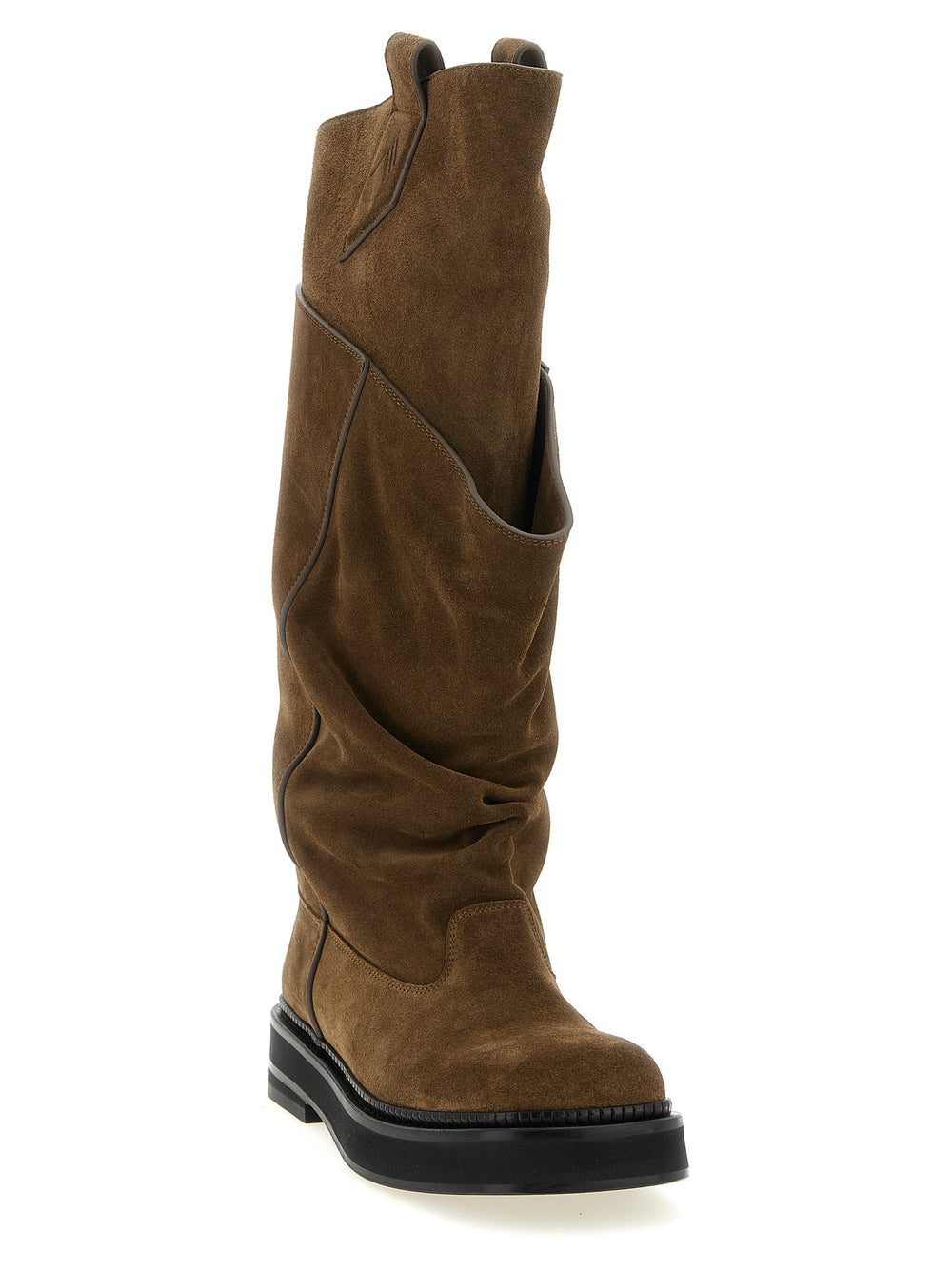 Women’s the Attico Brown Calfskin Over Knee