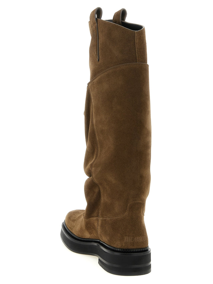 Women’s the Attico Brown Calfskin Over Knee