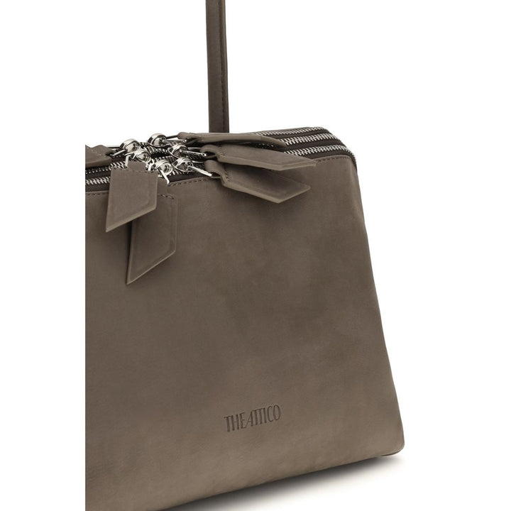 Women’s the Attico Gray Calf Leather Bos Taurus Shoulder Bag
