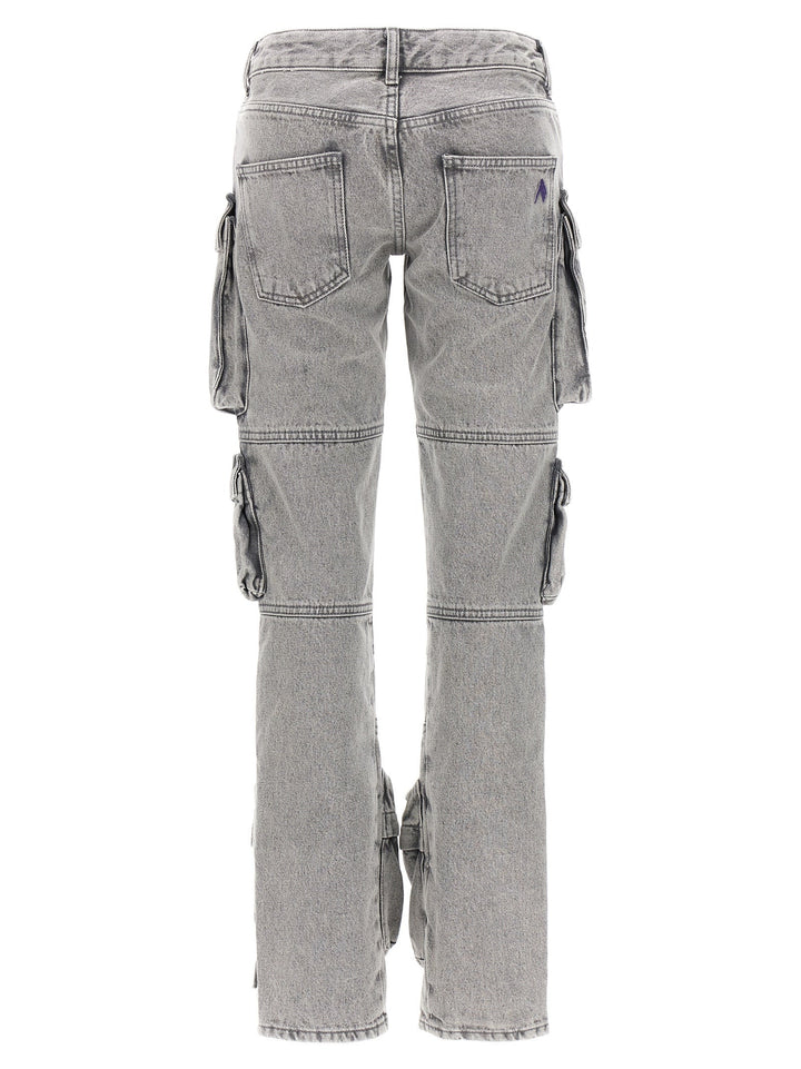 Women’s the Attico Gray Cotton Cargo Pants