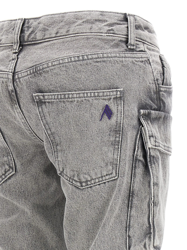 Women’s the Attico Gray Cotton Cargo Pants