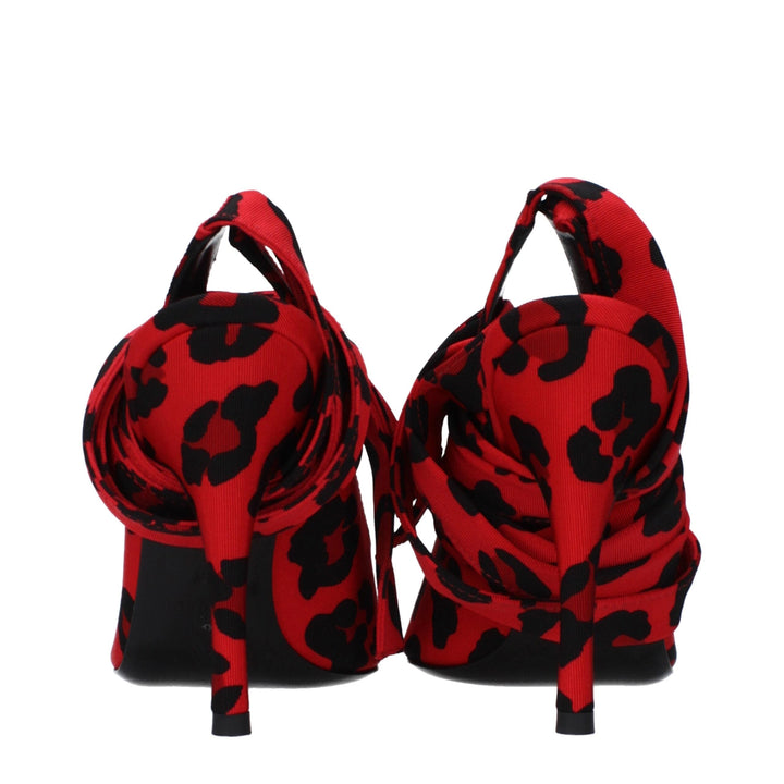 Women’s the Attico Red Fabric High Heel Pumps