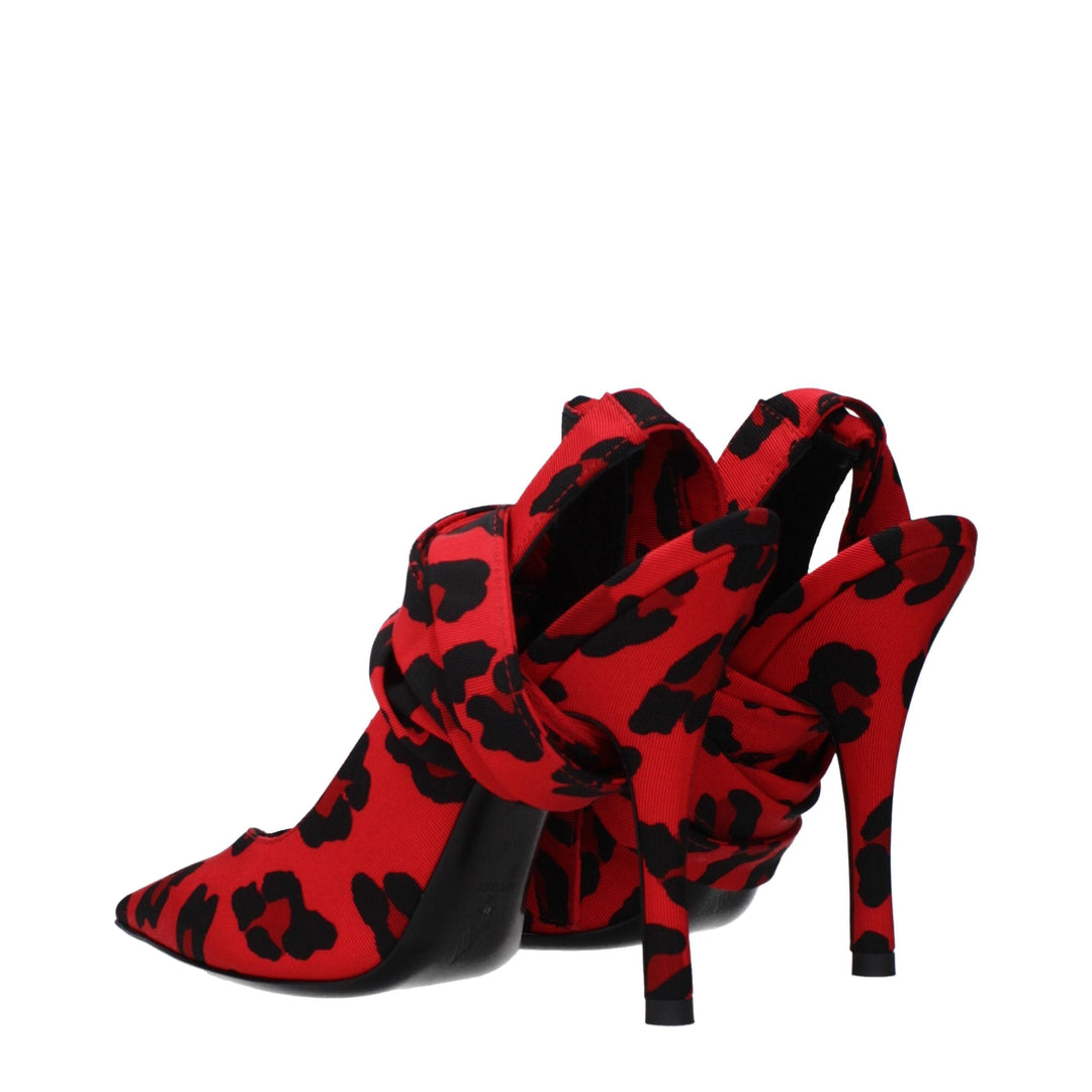 Women’s the Attico Red Fabric High Heel Pumps