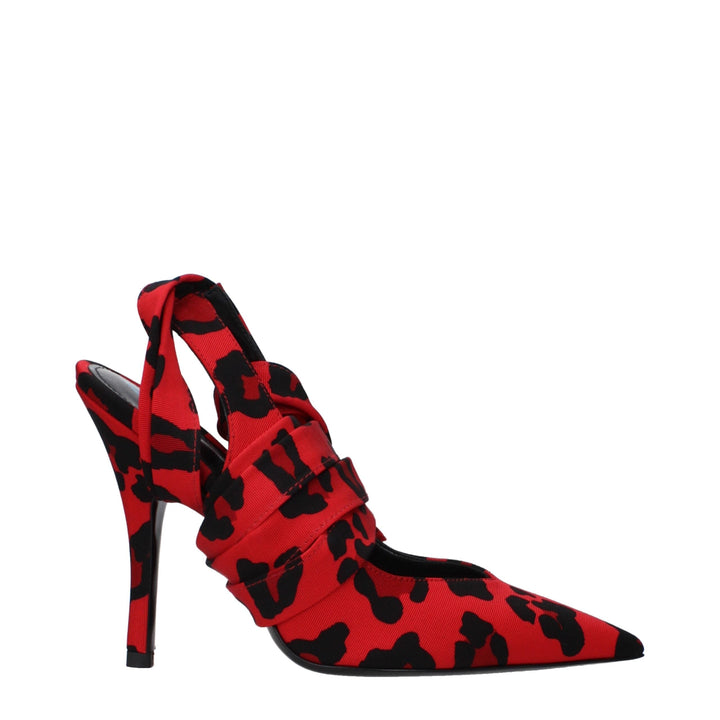 Women’s the Attico Red Fabric High Heel Pumps