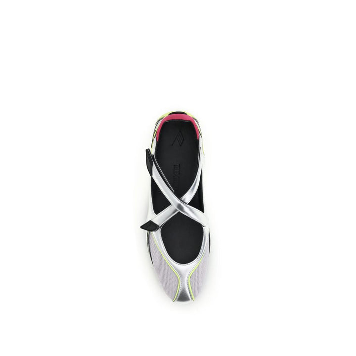 Women’s the Attico Silver Polyurethane Ballet Flats