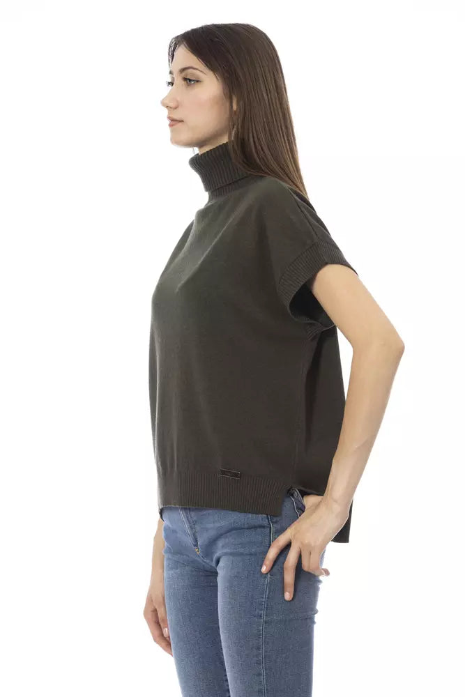 Women’s Baldinini Trend Green Wool Women Sweater