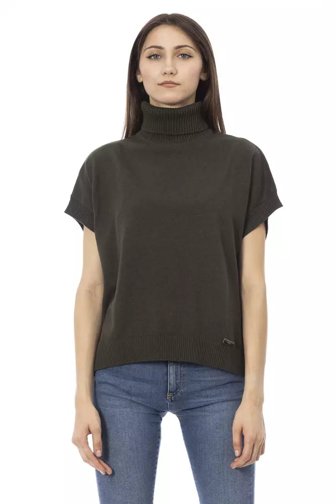 Women’s Baldinini Trend Green Wool Women Sweater