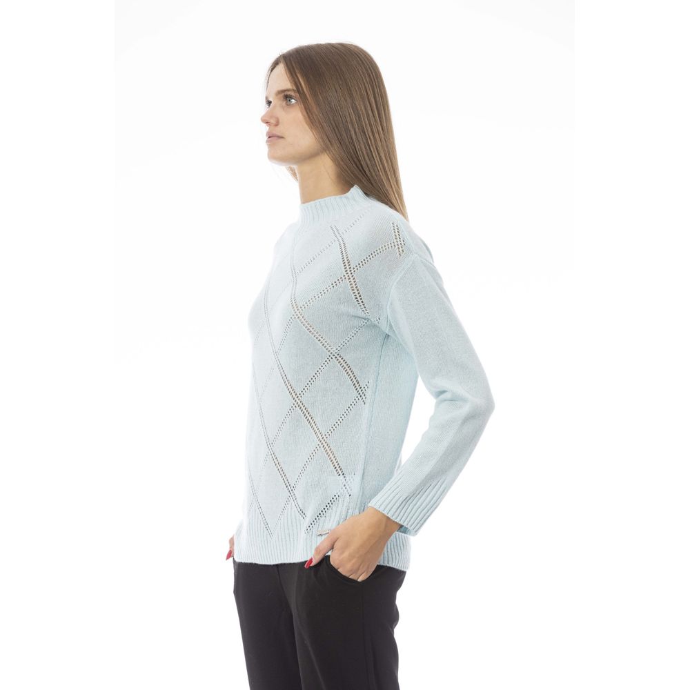 Women’s Baldinini Trend Light Blue Wool Women Sweater