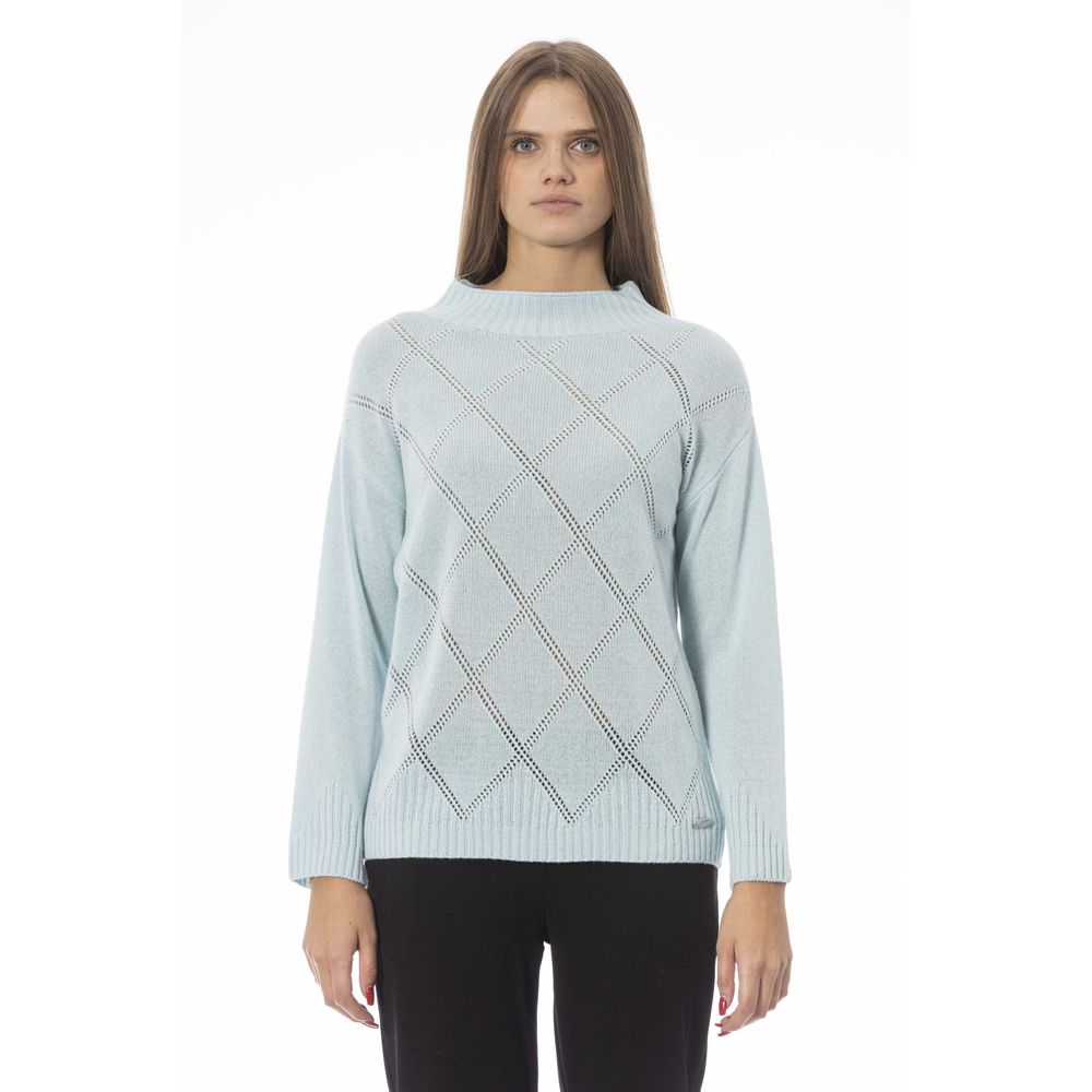 Women’s Baldinini Trend Light Blue Wool Women Sweater