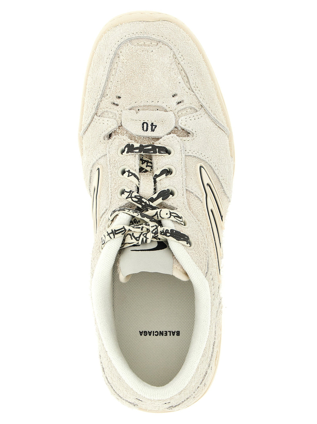 Women’s Balenciaga Beige Bovine Leather Platform Sneakers