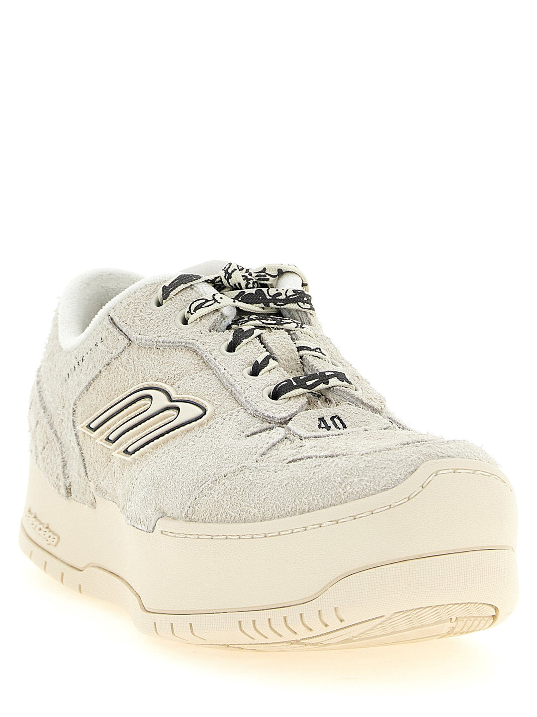 Women’s Balenciaga Beige Bovine Leather Platform Sneakers
