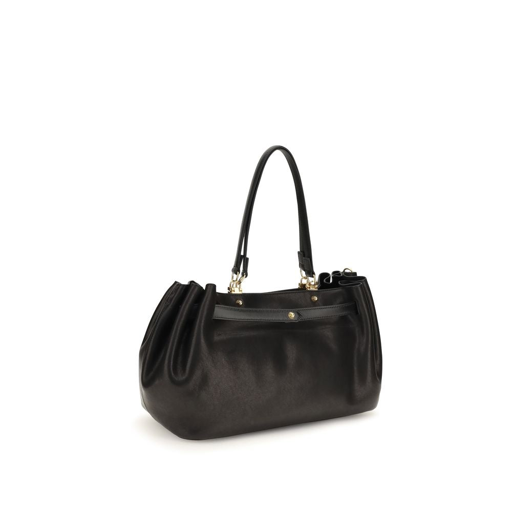 Women’s Balenciaga Black Calf Leather Bos Taurus Shoulder Bag