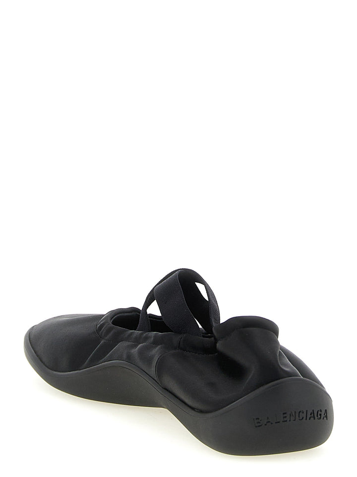 Women’s Balenciaga Black Polyester Ballet Flats