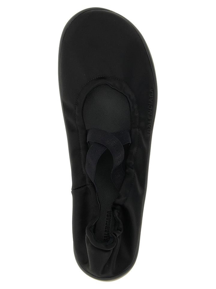 Women’s Balenciaga Black Polyester Ballet Flats
