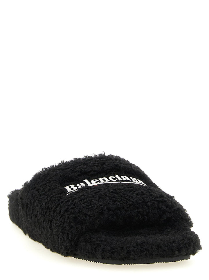 Women’s Balenciaga Black Polyester Slides
