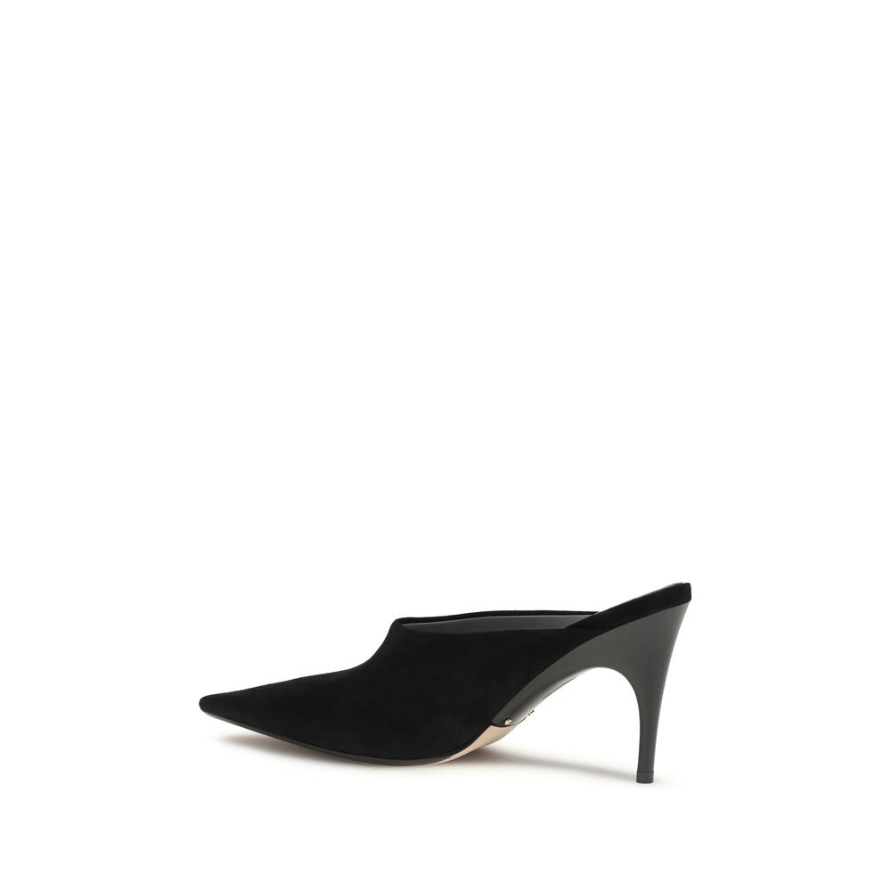 Women’s Balenciaga Black Suede Leather Mules