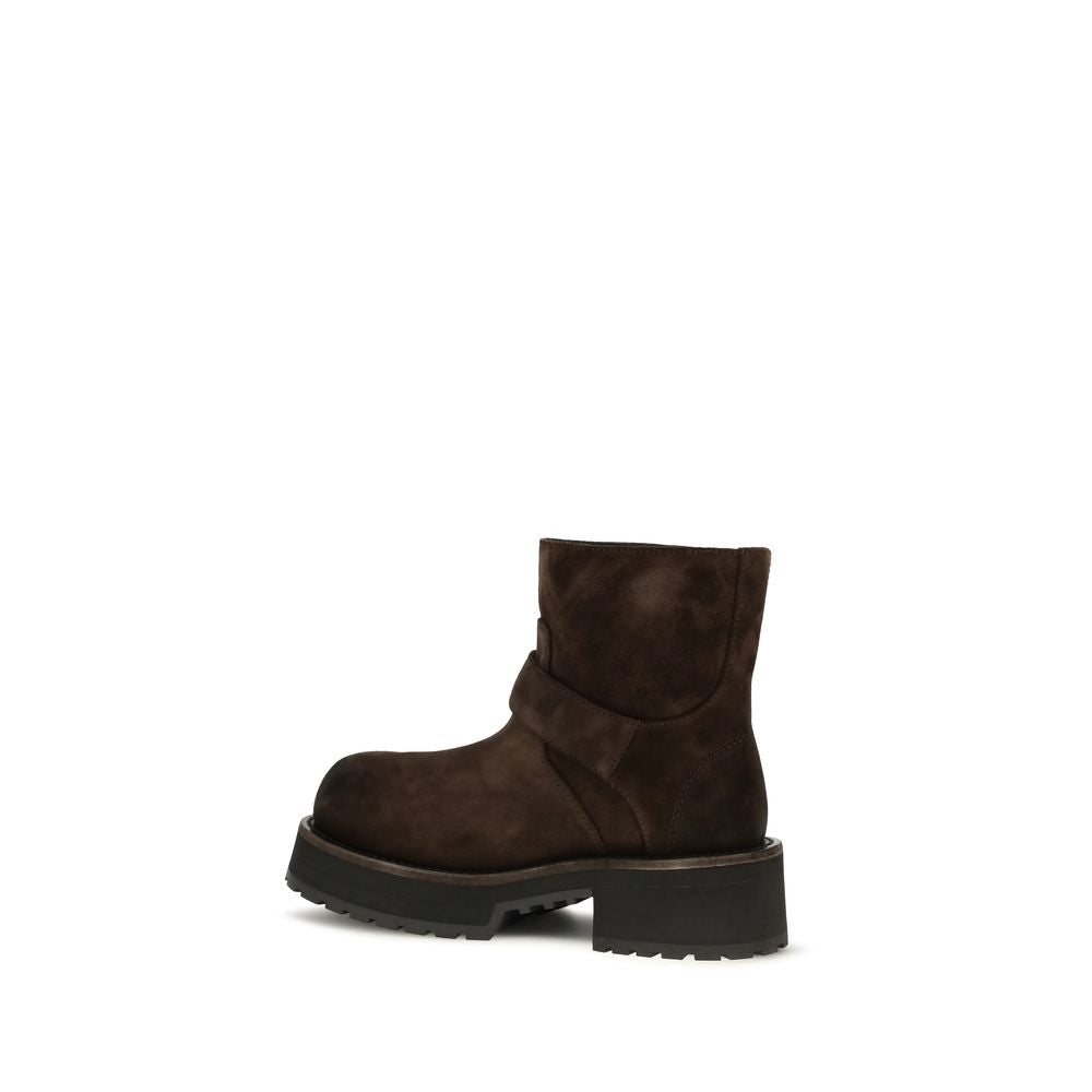 Women’s Balenciaga Brown Calf Leather Bos Taurus Ankle Boots
