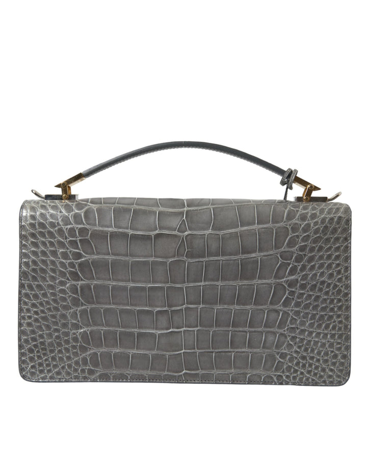 Balenciaga - Gray Exotic Leather Medium Shoulder Hand Purse Bag