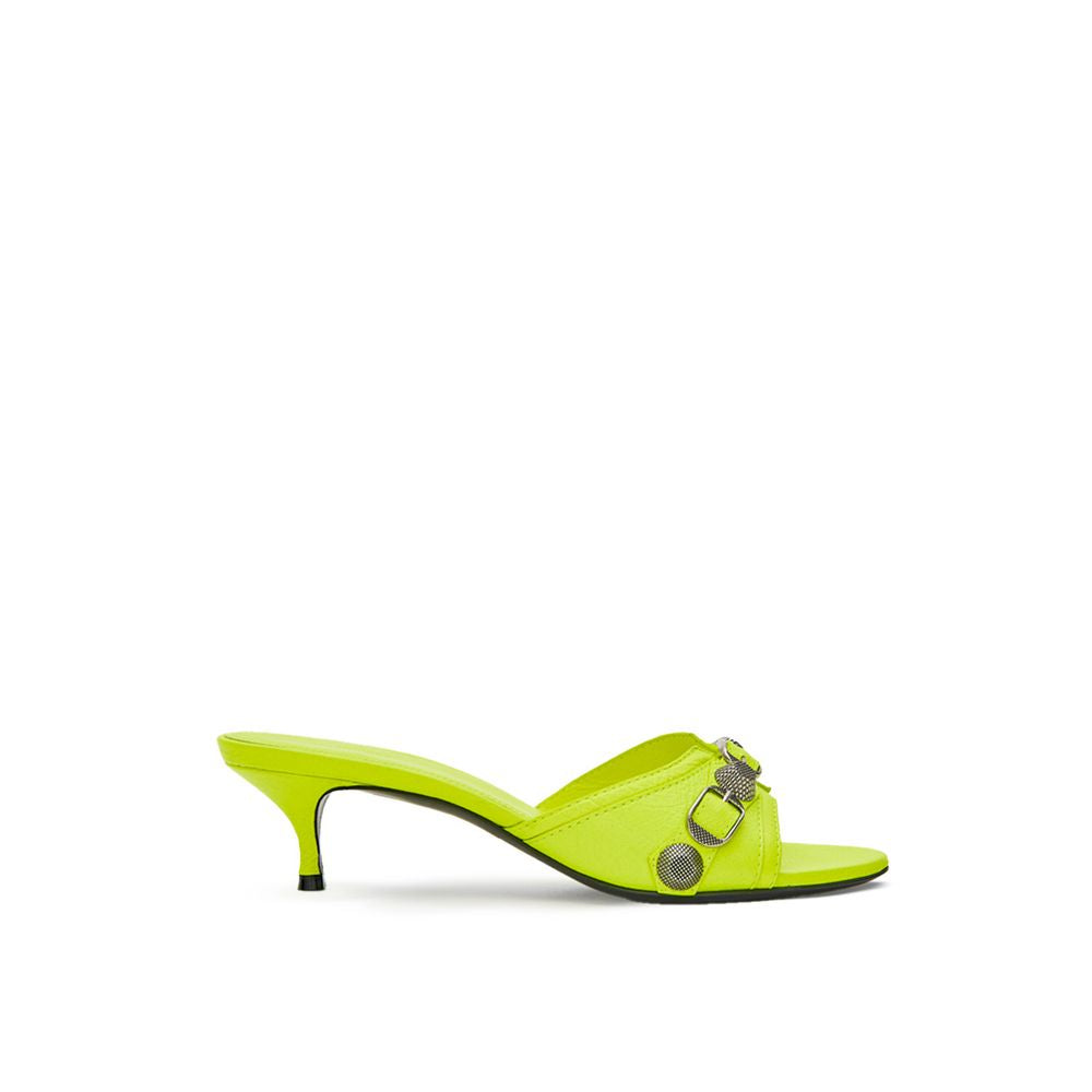 Women’s Balenciaga Yellow Leather Mules