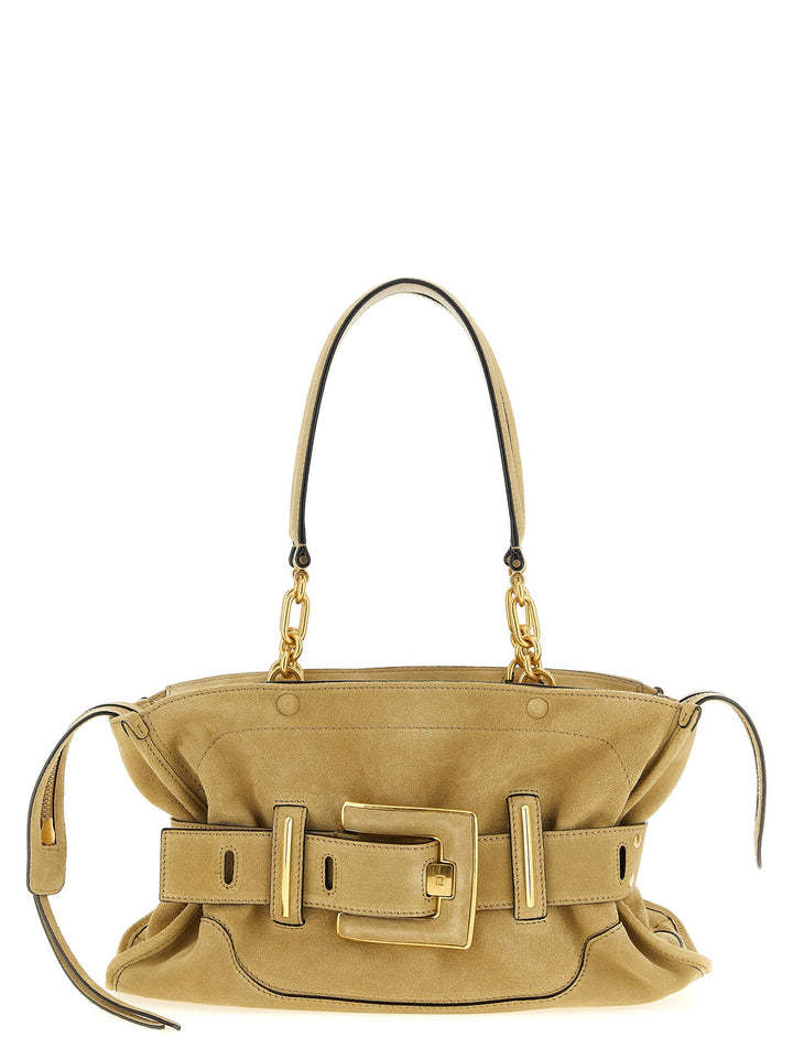 Women’s Balmain Beige Calfskin Shoulder Bag