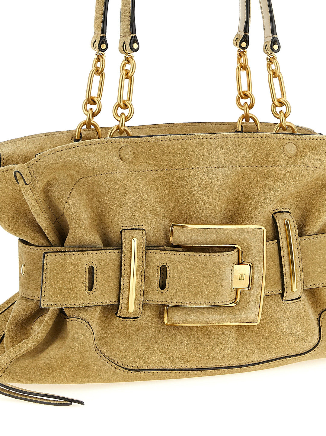 Women’s Balmain Beige Calfskin Shoulder Bag