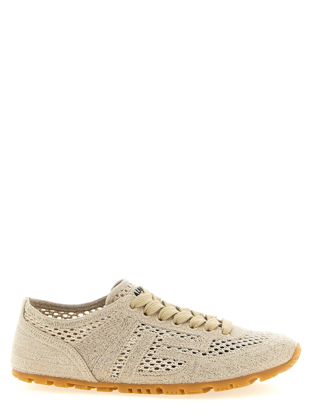 Women’s Balmain Beige Cotton Athletic Sneakers